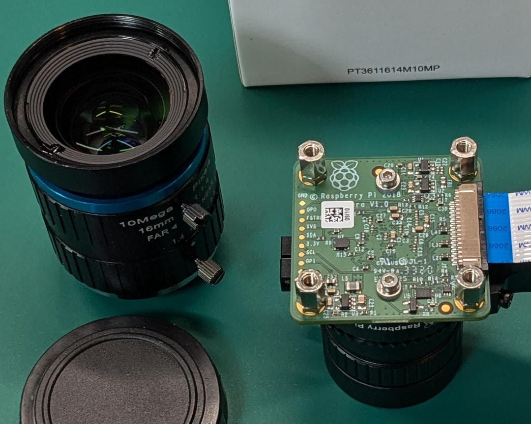 値下げ RaspberryPi HQ Cam 6mm広角+16mmズームレンズ