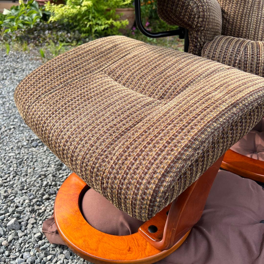 リクライニングソファ オットマン付き パーソナルチェア テーブル 1人掛け