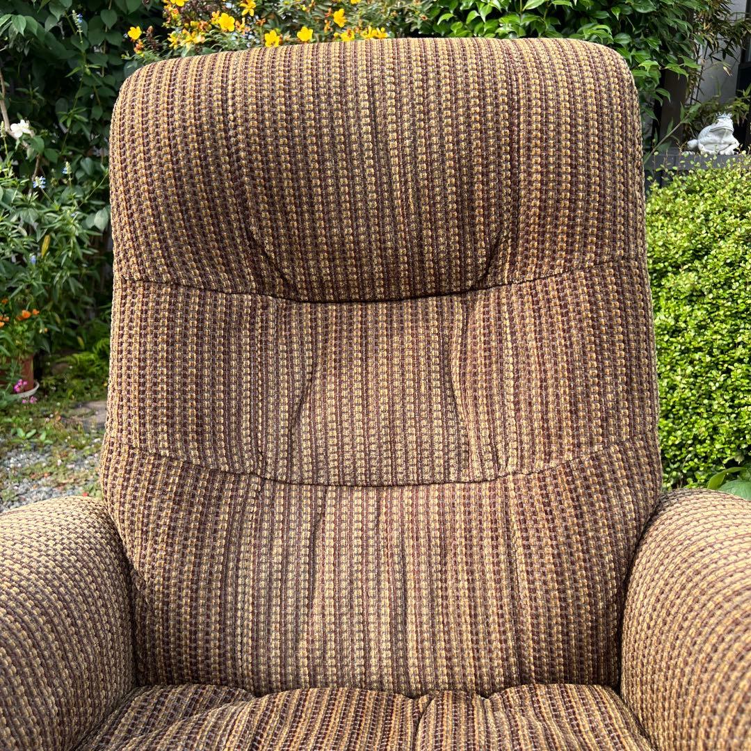 リクライニングソファ オットマン付き パーソナルチェア テーブル 1人掛け