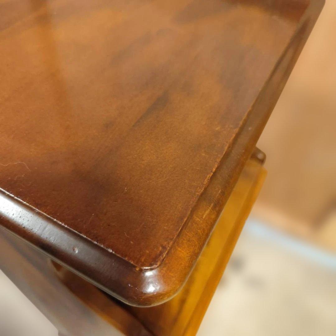 カリモク アンティーク 電話台 キャビネット 木製 花台 飾り棚 サイドボード