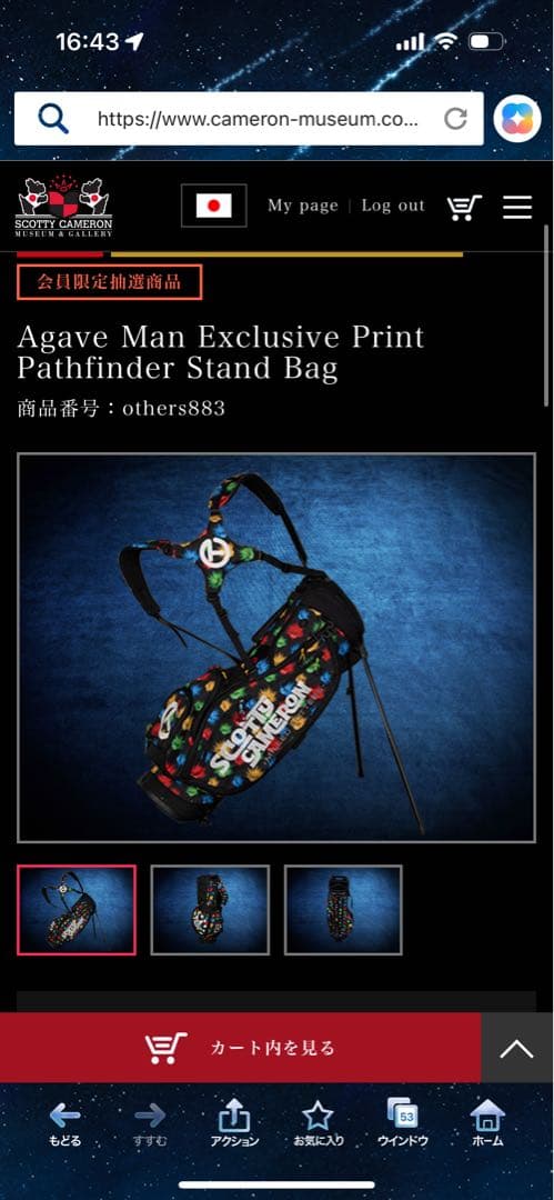 スコッティキャメロンキャディバック