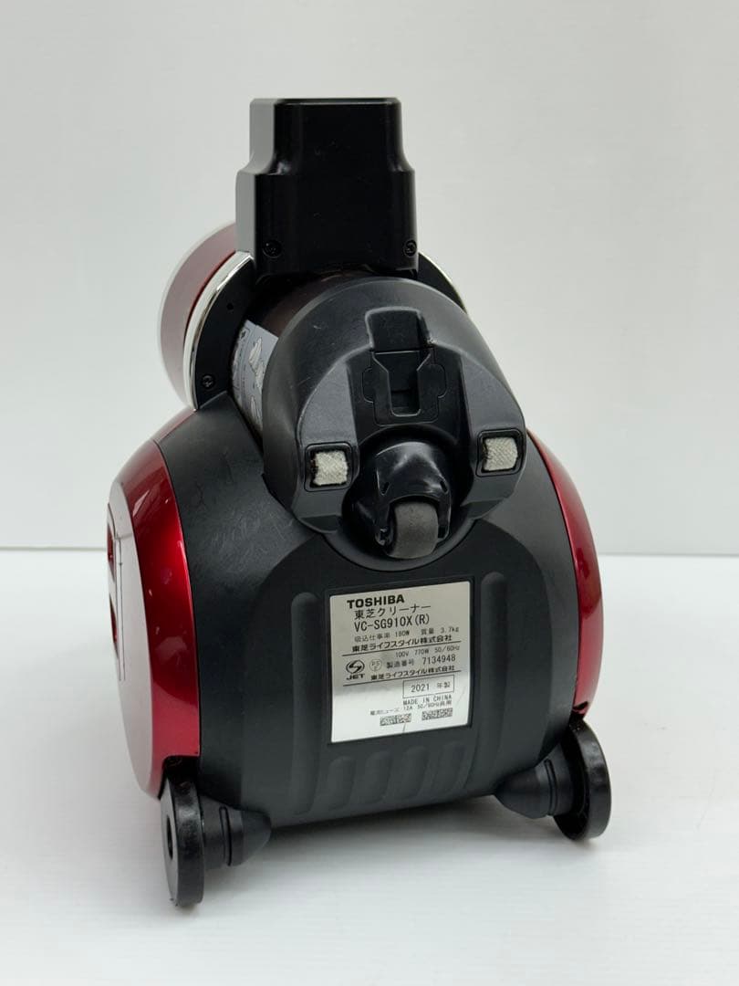 動作保証品　東芝 トルネオ VC-SG910X 赤 2021年製 掃除機　本体