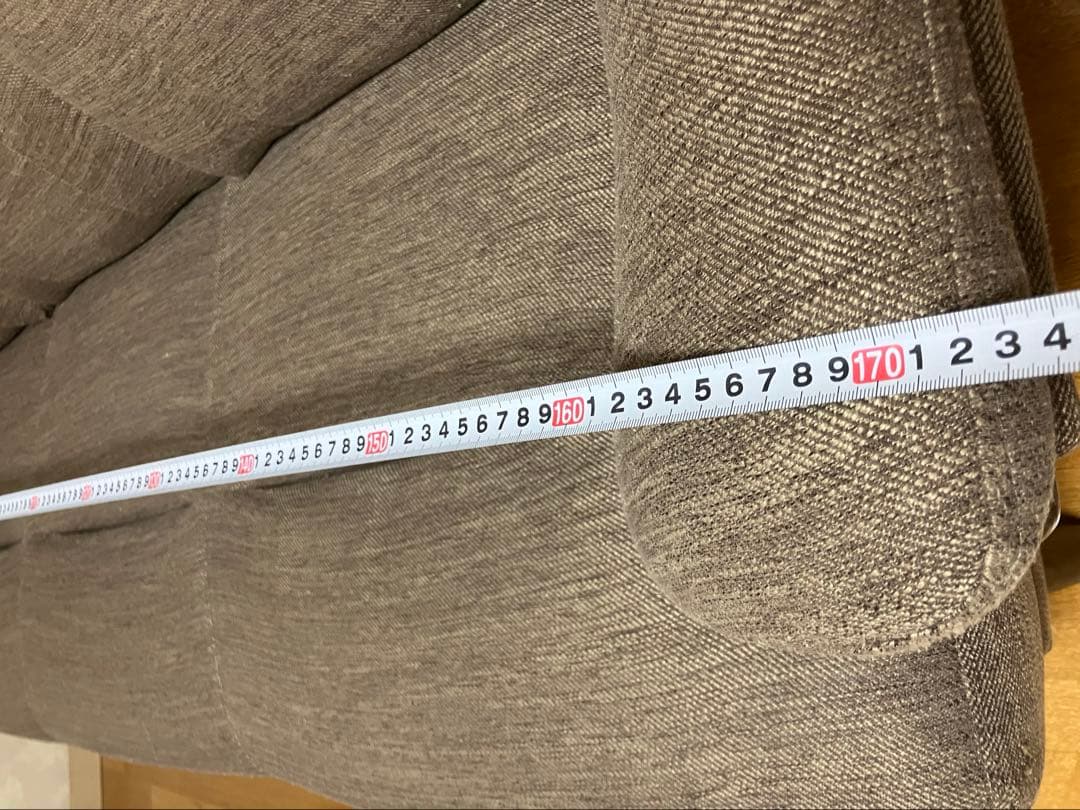 ニトリ ３人掛けファブリックソファ KOTEI3 DR-DMO 直接引取限定