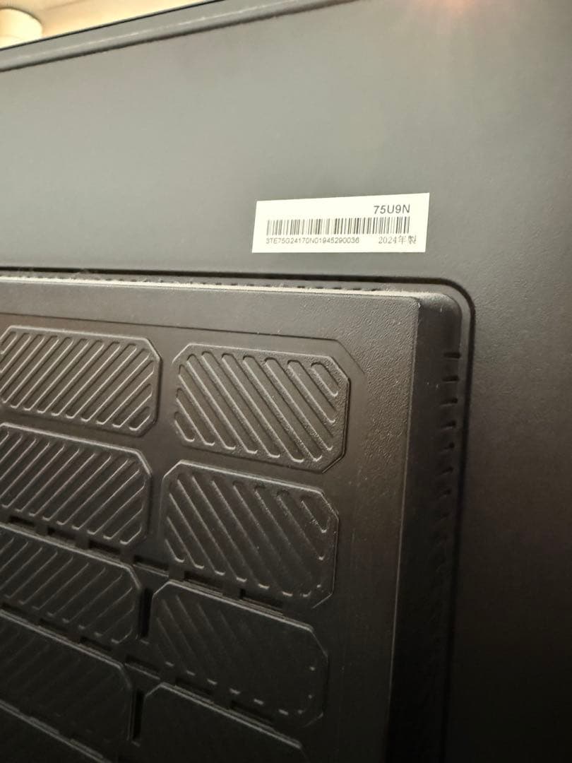 ヤ*→様 ハイセンス 75U9N [75インチ]