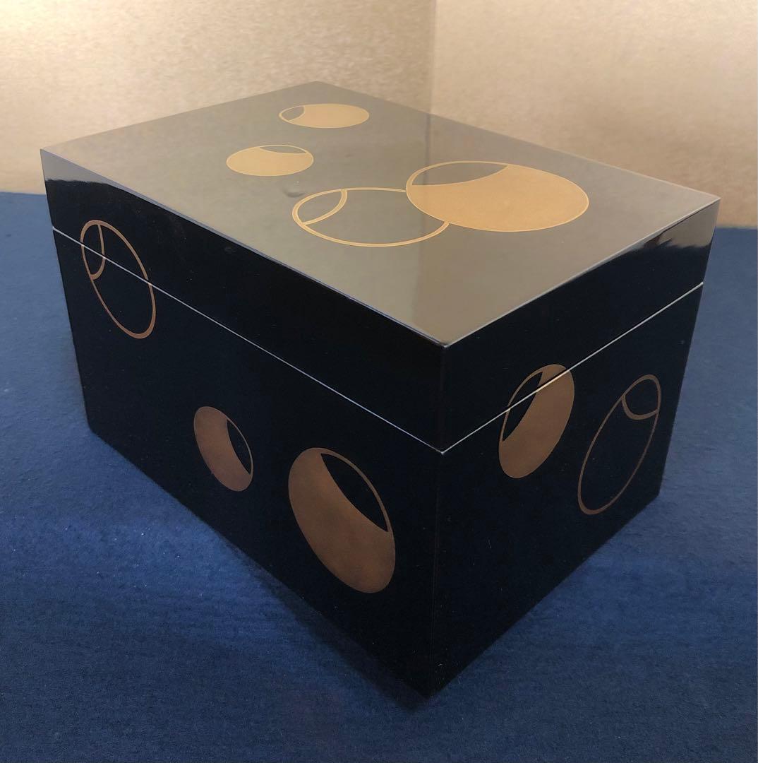 《R》輪島塗 壷々蒔絵 茶箱 茶平一斎 お茶道具6点付 共箱 260203く4