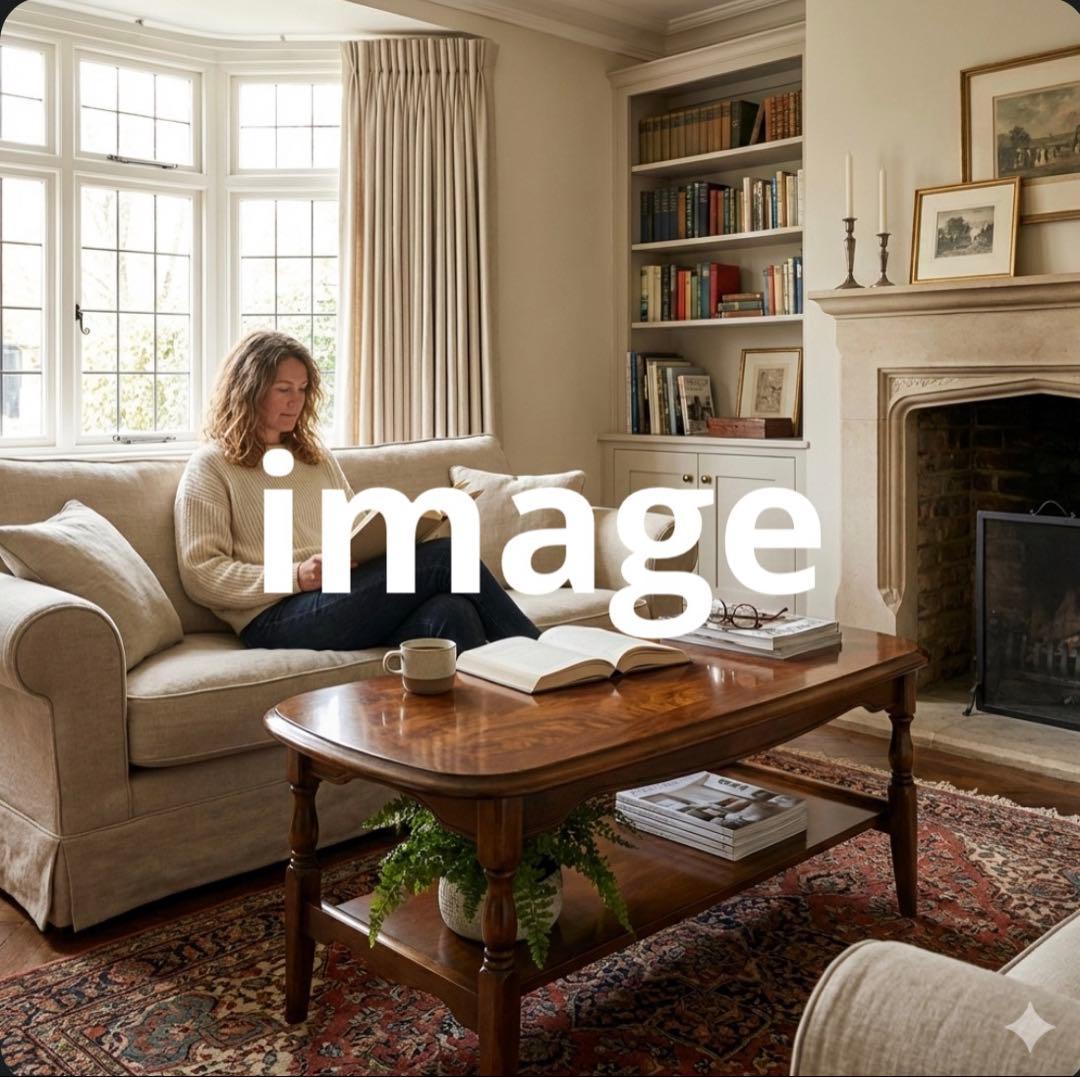 レアデザイン カリモク オーバル コーヒーテーブル 棚付き