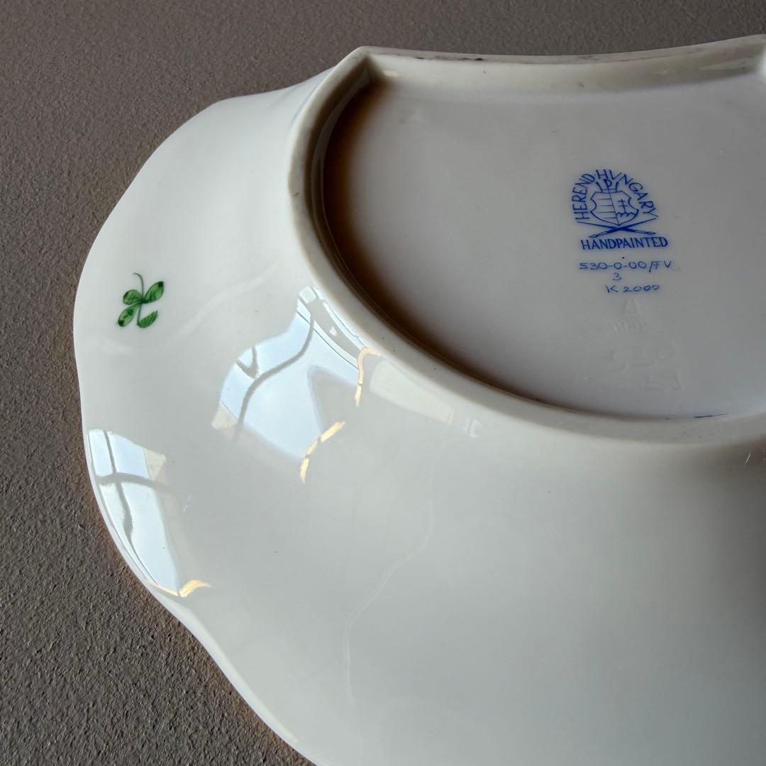 ヘレンド インドの華 クレセントディッシュ プレート 19cm