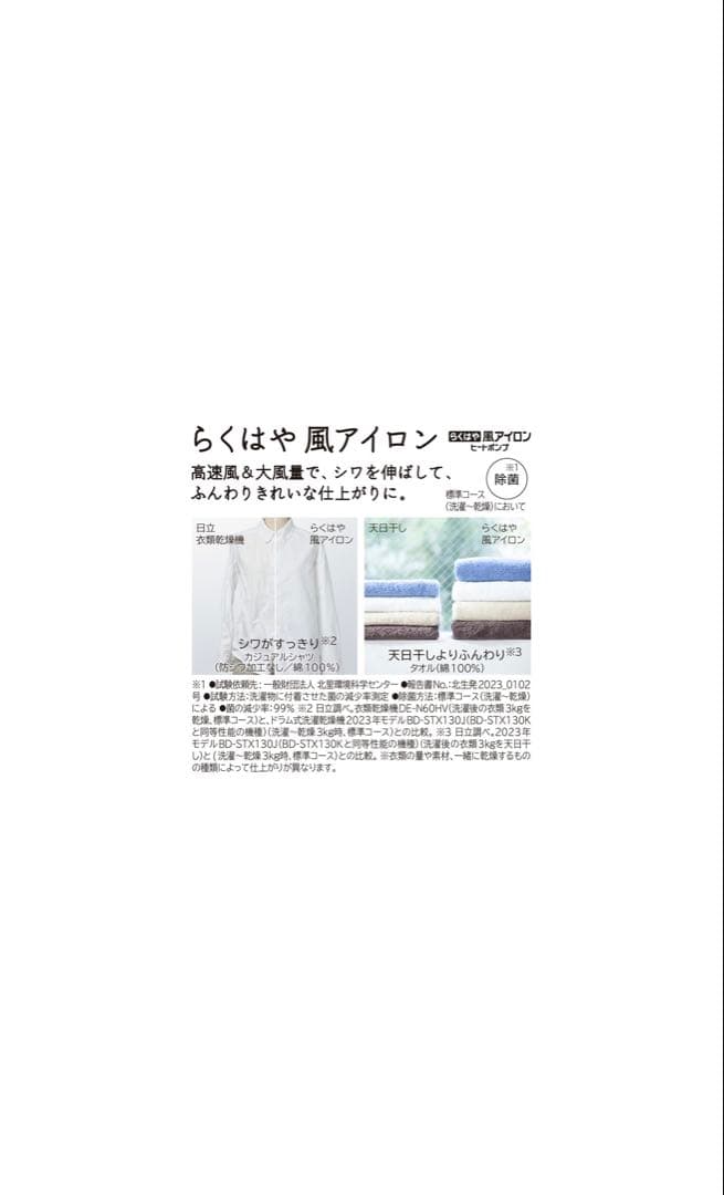 [本日掲載終了] HITACHI BD-STX130KL ビッグドラム