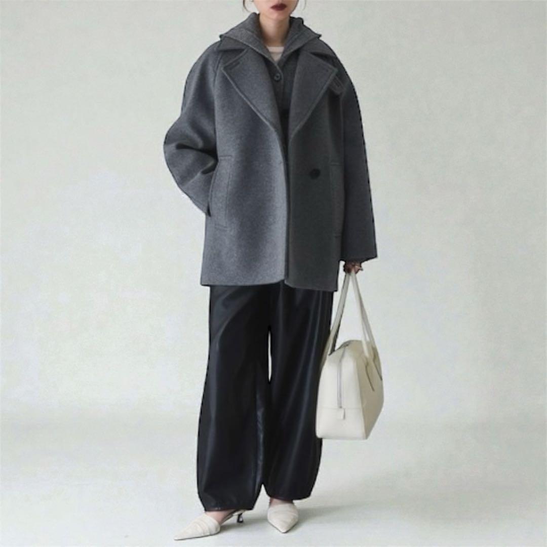 今季・新品【ADAM ET ROPE'】ウールボンディングミドルコート