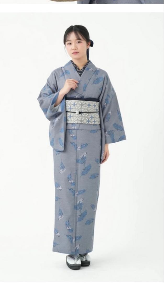 洗える着物　半幅帯セット　【キモノモダン福袋】