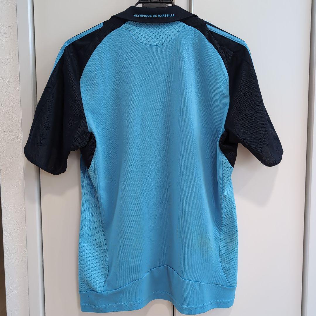 【即購入⭕】adidas オリンピック・マルセイユ シャツ 水色/黒