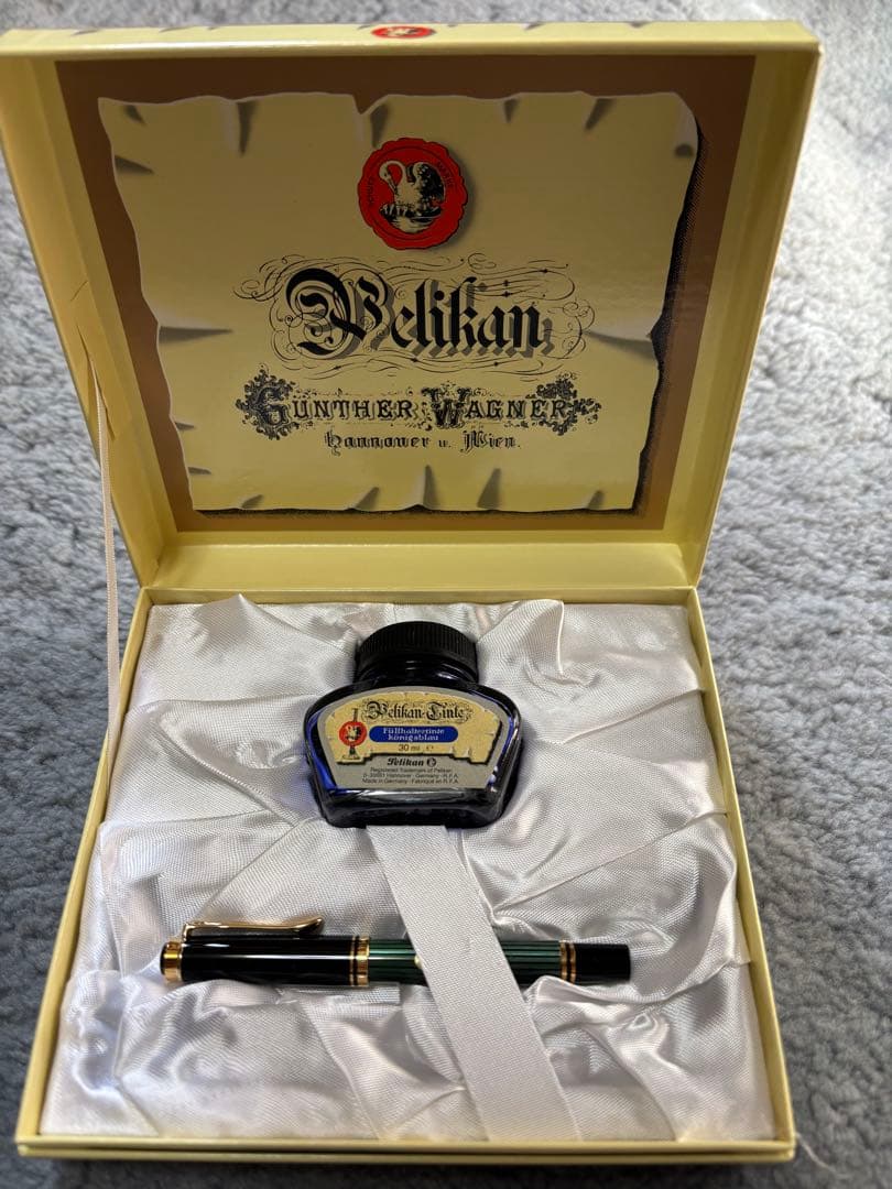 ペリカン スーベレーン M300 緑縞 14K 字幅F フルセット 新品/廃盤