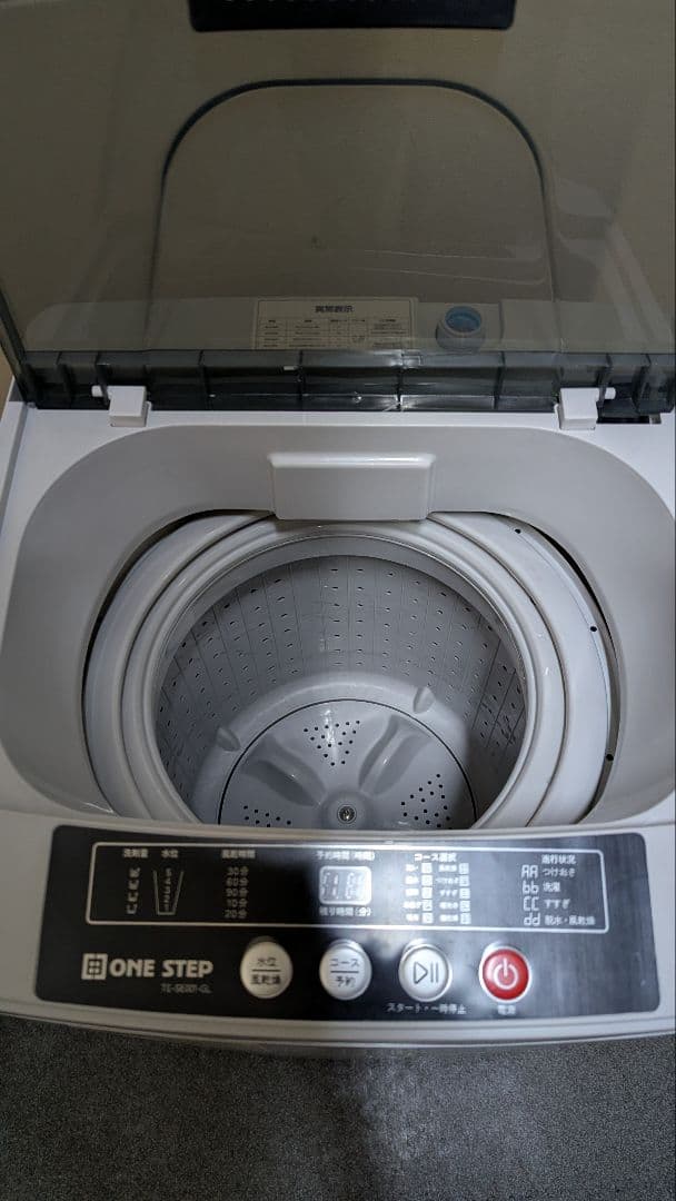ONE STEP 全自動洗濯機 TE-SE001-GL
