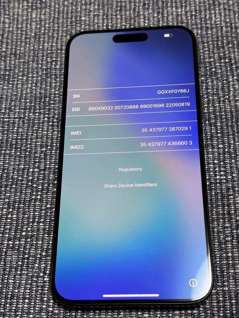 iPhone15 Pro Max 1TB 　US版　中古　シャッター音無し！