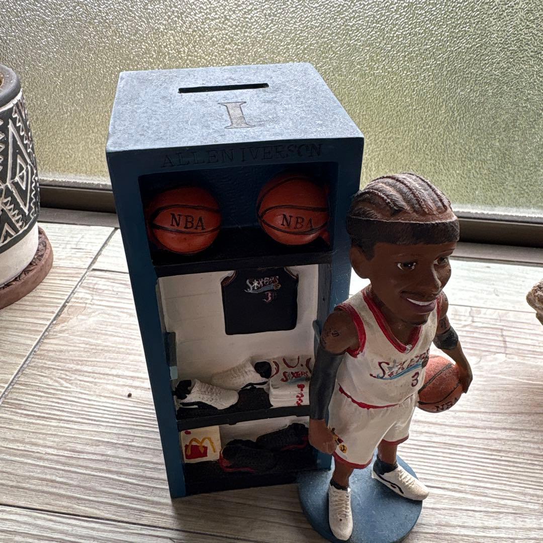 アイバーソン NBA フィギュア 貯金箱 マクドナルド シクサーズ 76ers