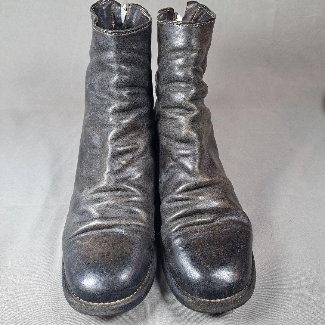 難あり　GUIDI　グイディ　バックジップ　ホースレザー　ブーツ　39