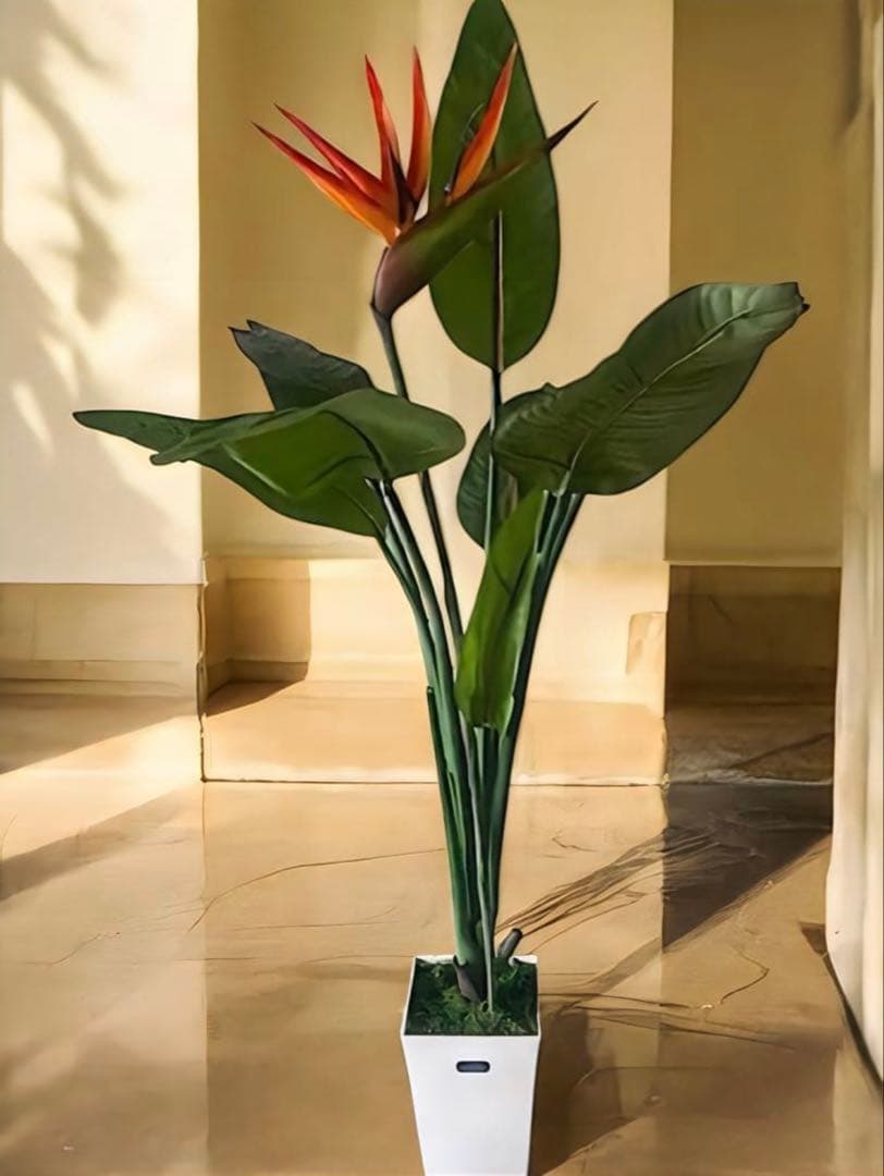 光触媒　人工観葉植物　オーガスタ　フェイクグリーン　ストレッチア極楽鳥j