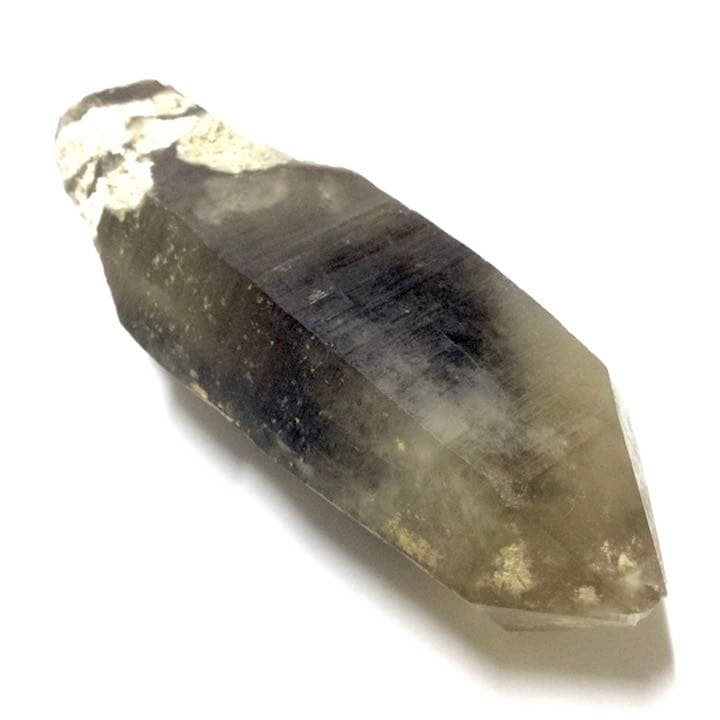 【強力な邪気祓い、精神の安定】天然石 スモーキークォーツ 六角柱 原石 ②