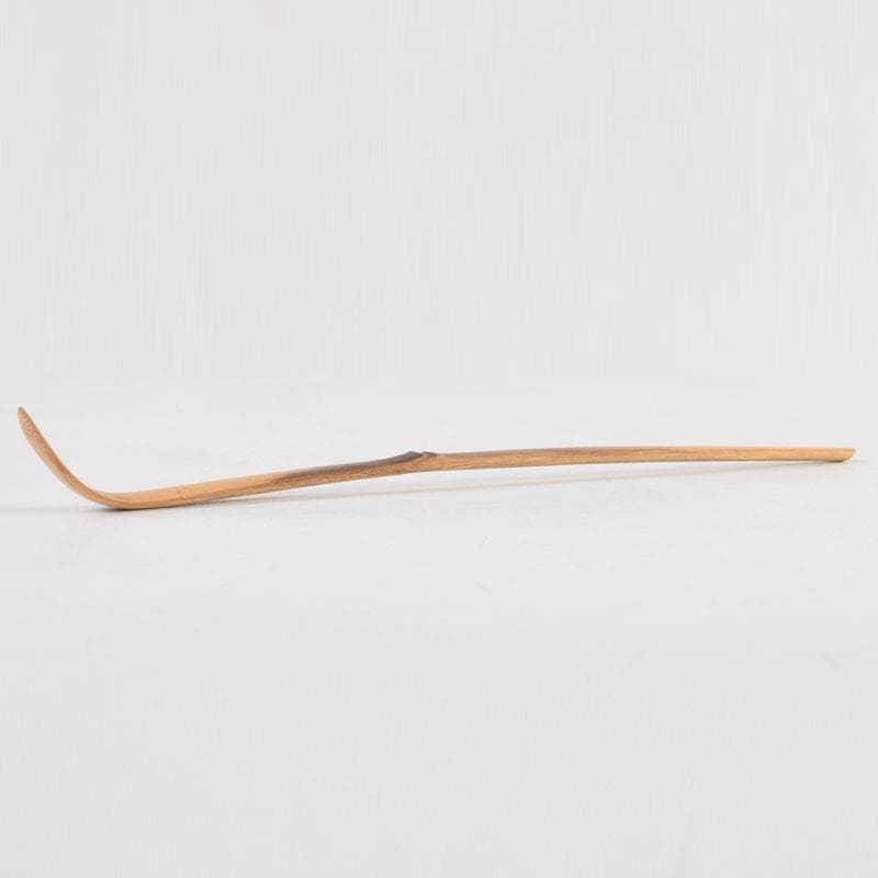 茶道具　海野宗泰作　茶杓　銘千代乃寿　紫野　松長剛山書付　共筒共箱　V　9140