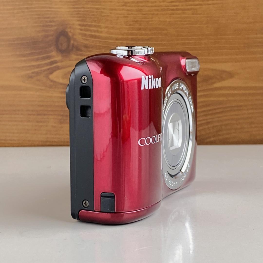 【美品】Nikon COOLPIX L31レッド コンデジ単3形乾電池式 動作品