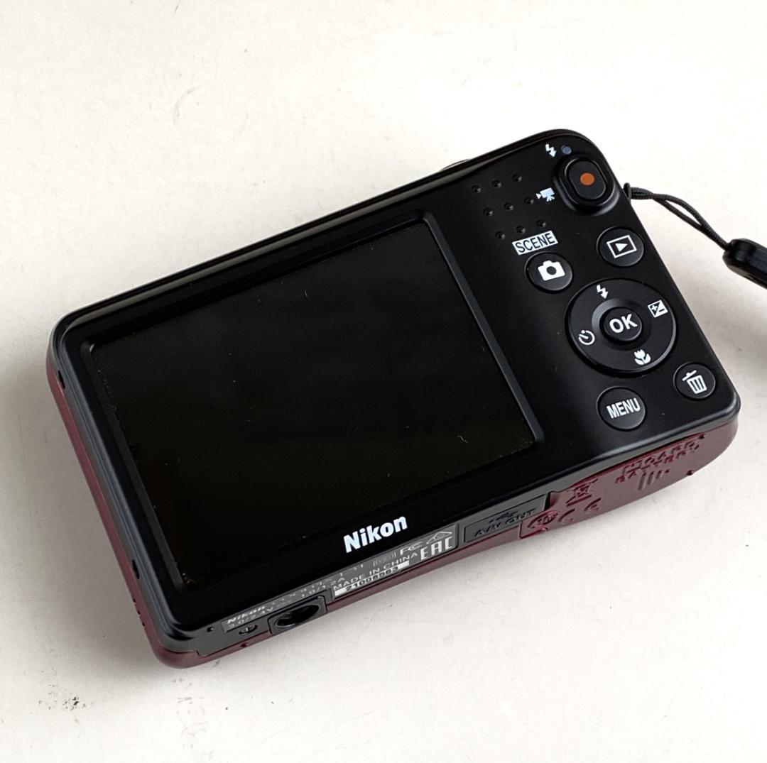 【美品】Nikon COOLPIX L31レッド コンデジ単3形乾電池式 動作品