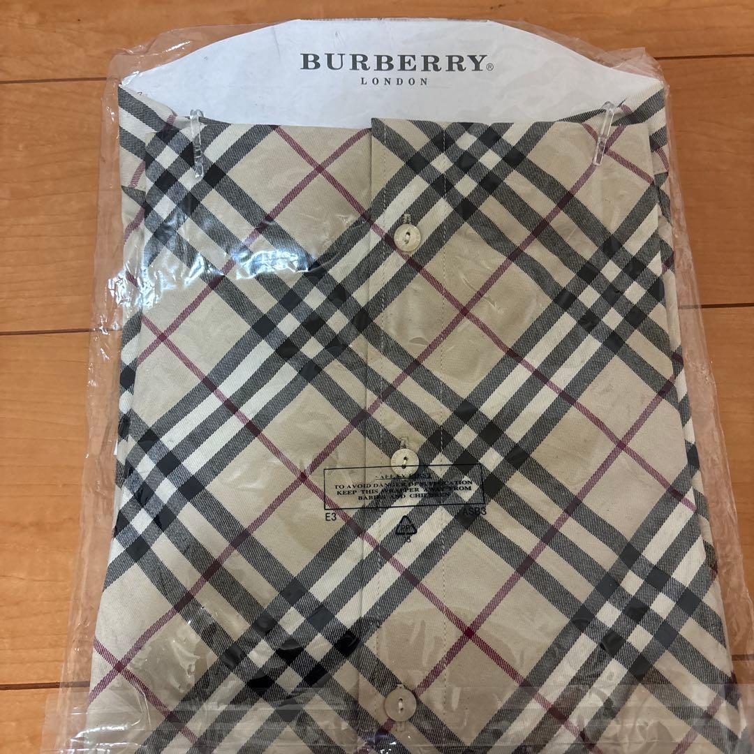 未開封品　BURBERRY チェック柄 長袖シャツ L