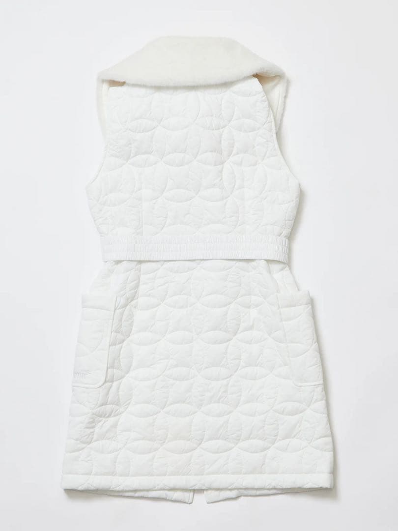 新品⭐︎Doux Avenir ファー付 中綿キルティング ダウン ワンピース