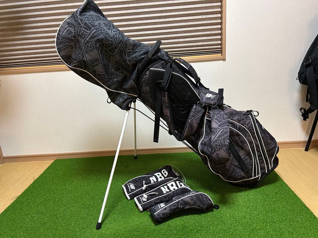 new balance スタンドゴルフバッグ ブラック