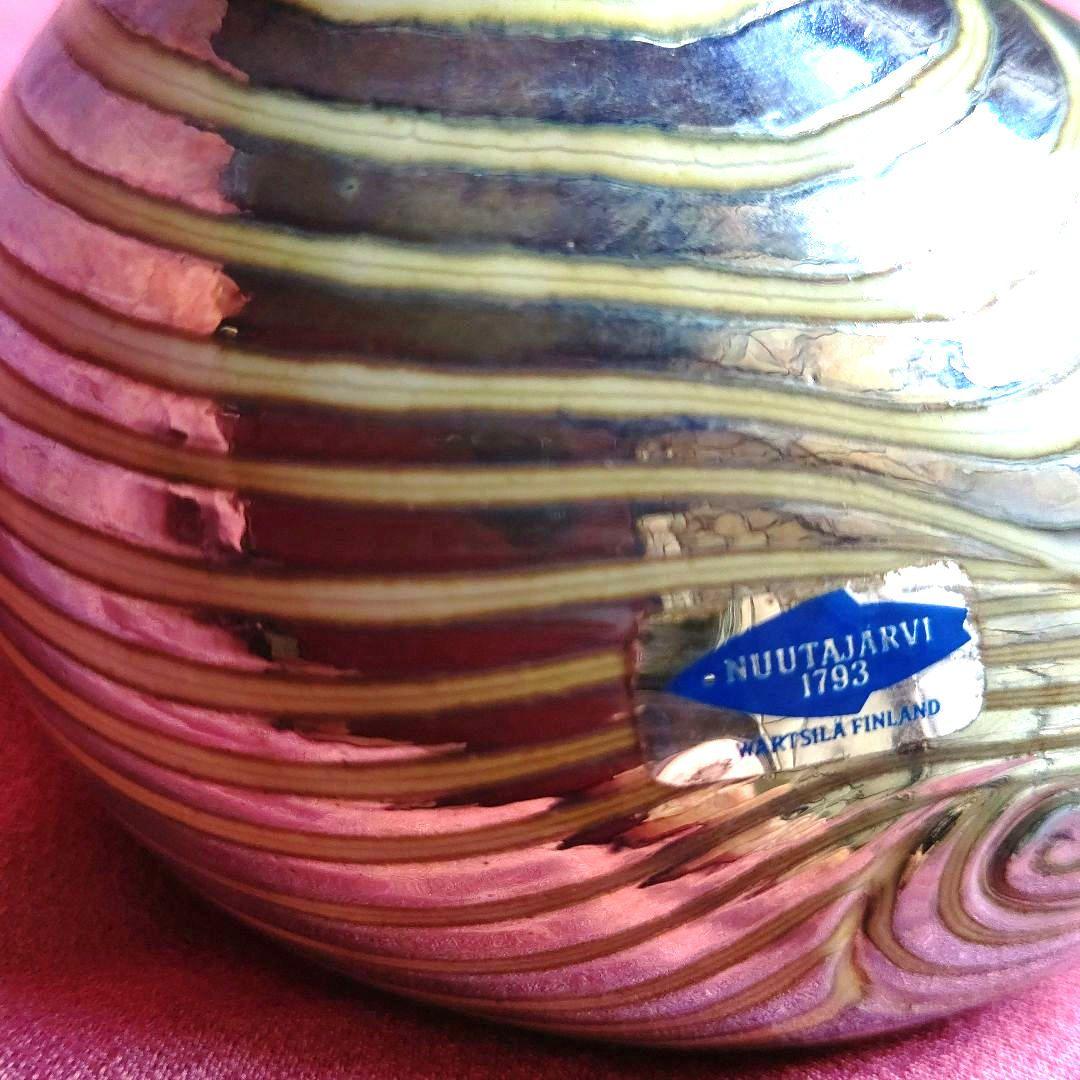 ヴィンテージ フィンランドのオイバ・トイッカ デザイン によるガラスの鳥の置物