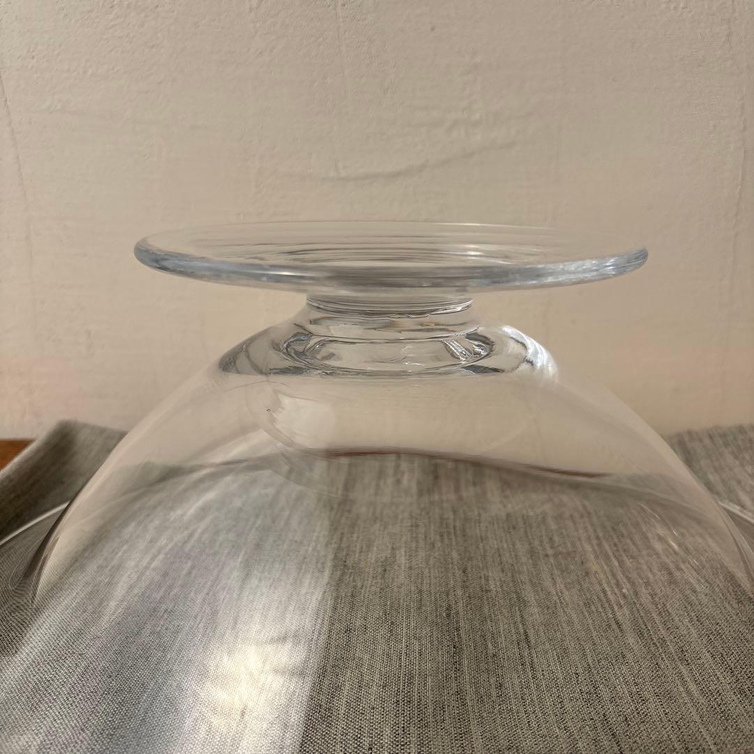 LSA ポーランド ハンドメイド ガラス 脚つきコンポート 大型 花器