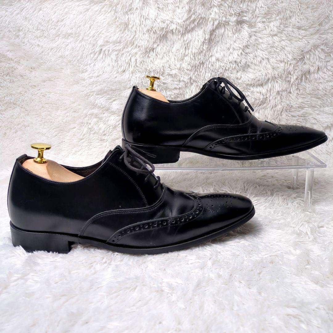 良品 ADELOアデロ 6cmUP シークレットシューズ 24.5㎝ 黒