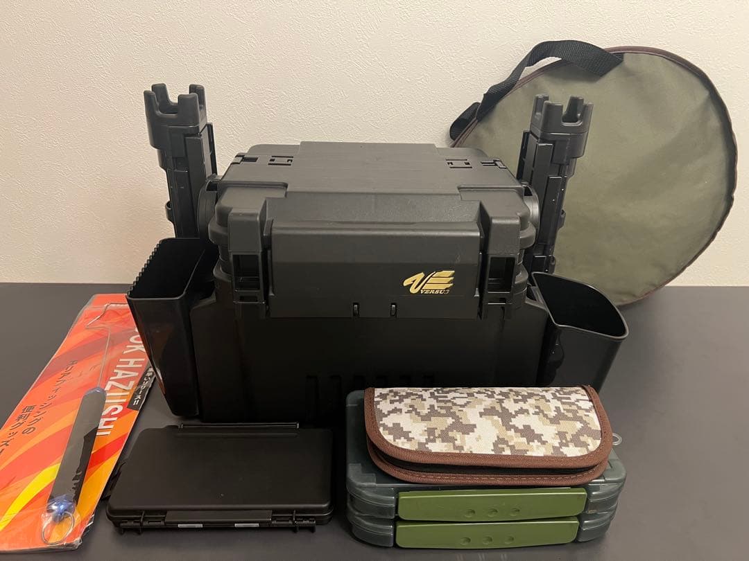 管釣り引退セット トラウト　ルアーセット【タックルボックス　ランディングネット】