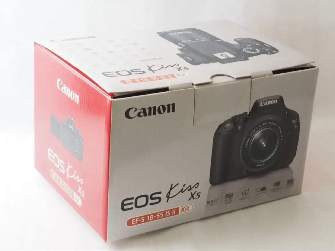 【美品】スマホへ転送も可 一眼で自撮りOK キャノンKissX5ダブルレンズ
