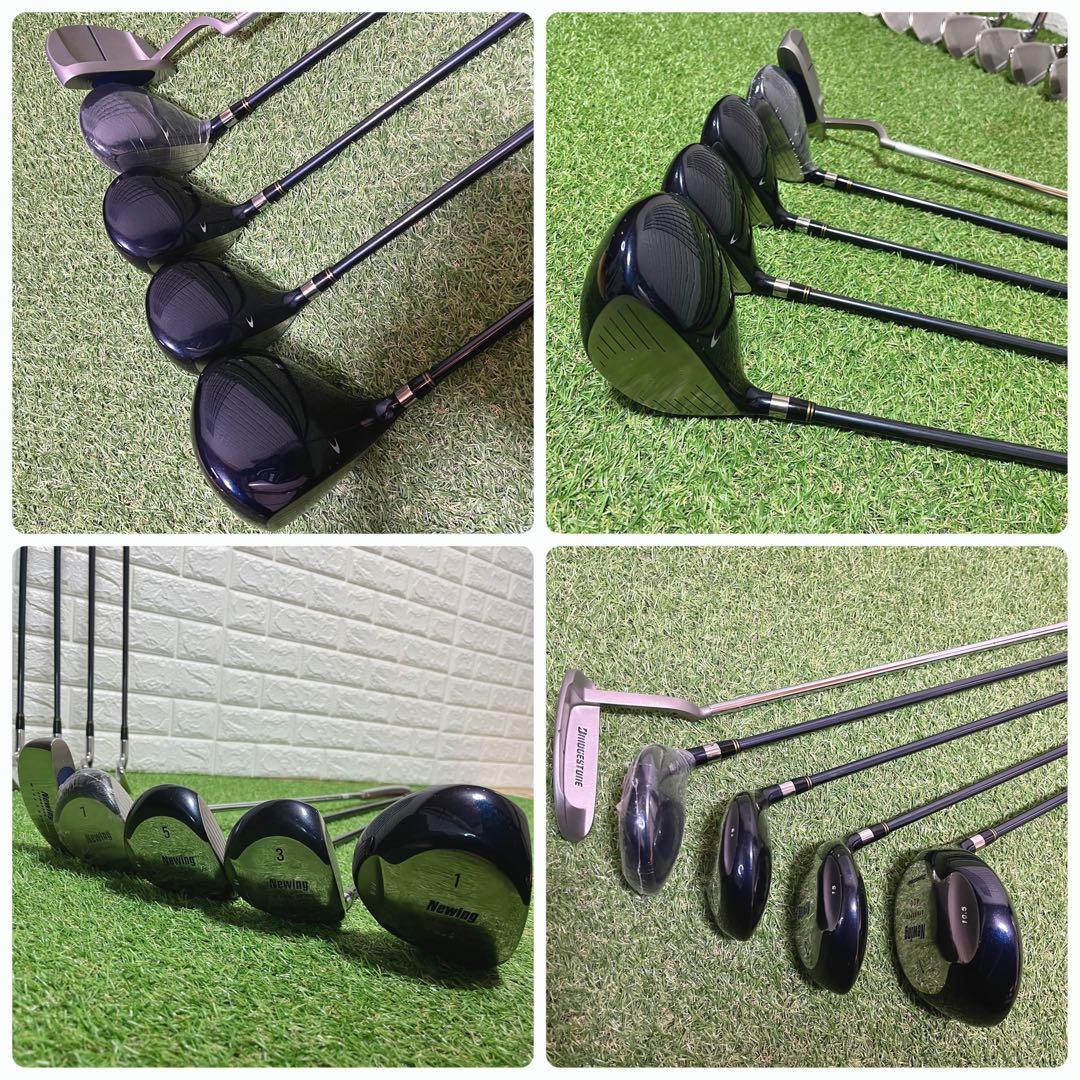 美品 ブリヂストン Newing 未使用有り メンズゴルフクラブ豪華13本セット