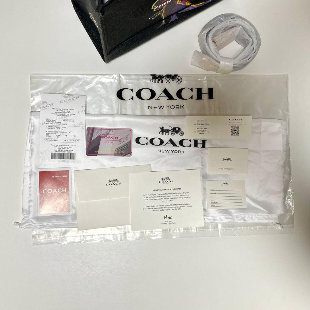 COACH トートバッグ ブラック バスキア　C5661