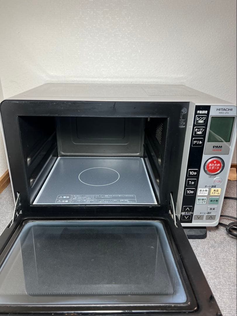 日立　ヒタチ　MRO-GF6 電子レンジ・オーブン　シルバー　ジャンク