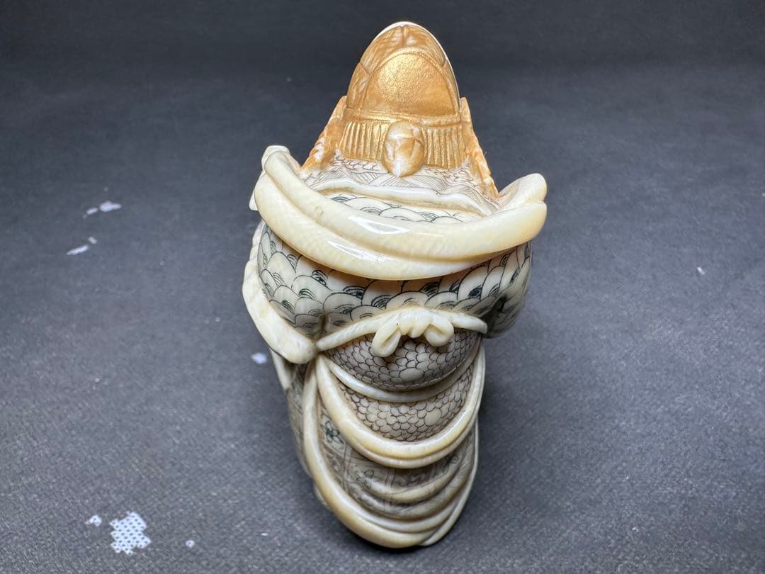 極上　天然素材　七福神　置物　根付　　アンティーク　和彫　骨董　飾り物　古美術品