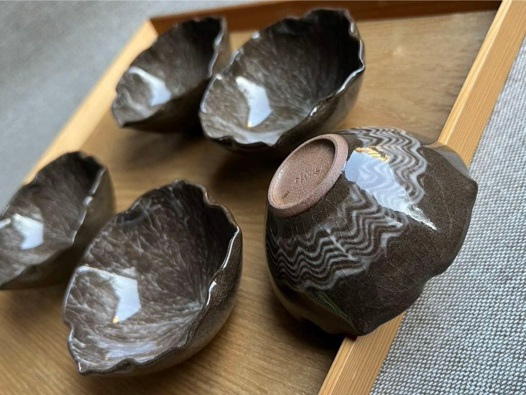 豊瑞軒 現川焼・臥牛窯　珍味入　小鉢　５点