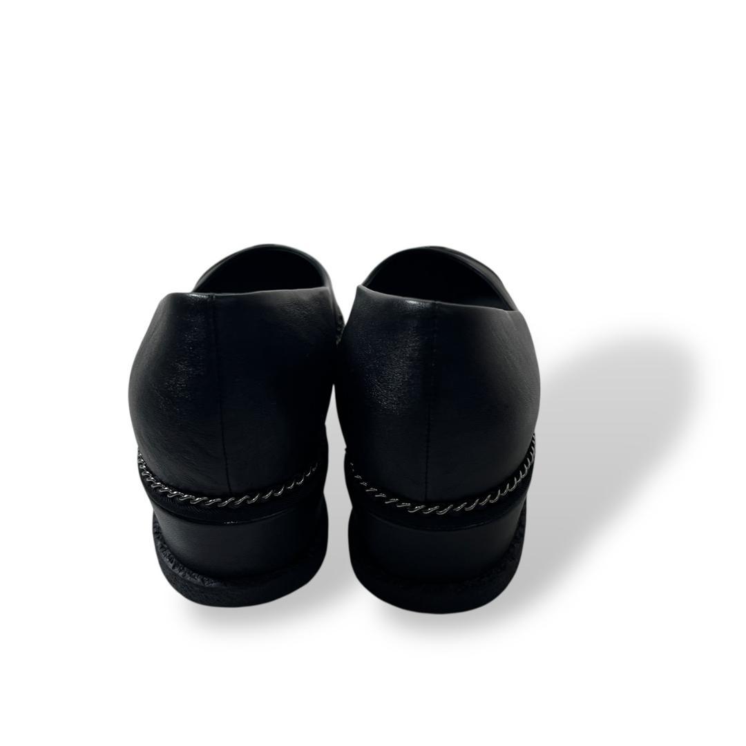 未使用 CHANEL G31293 PUMPS MET LAM GG パンプス