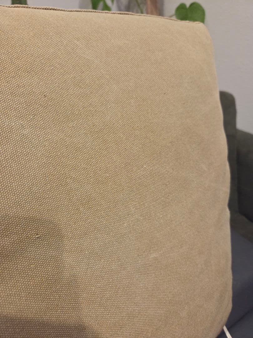 【美品】布製 2人掛けソファ 木製フレーム