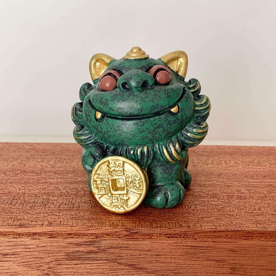 縁起物‪☆徳化白磁作家 監修/貔貅（ひきゅう）4体セット 木製台座・証明カード付