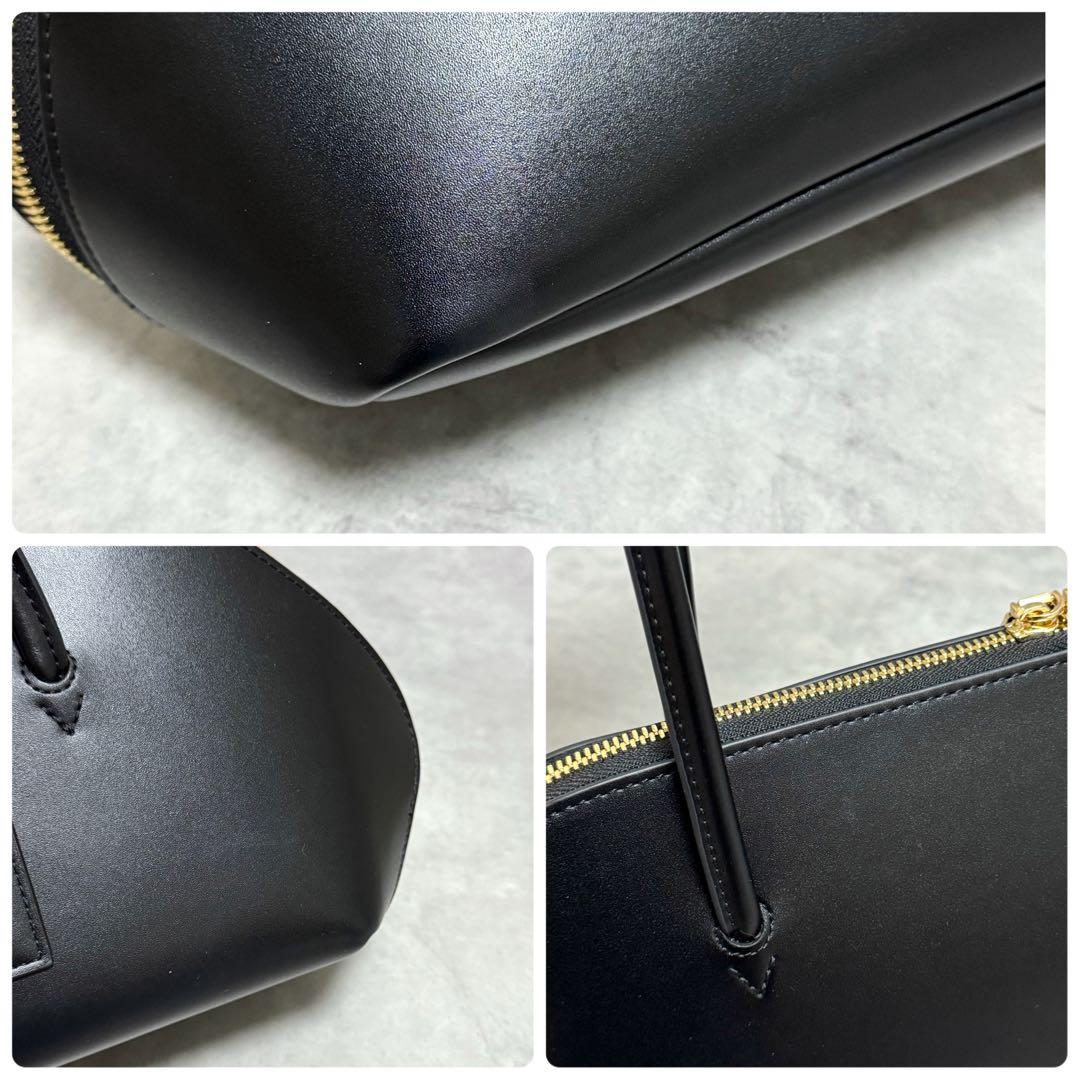 うっちー アドカラム 黒 ゴールド ロングハンドルボストンバッグ