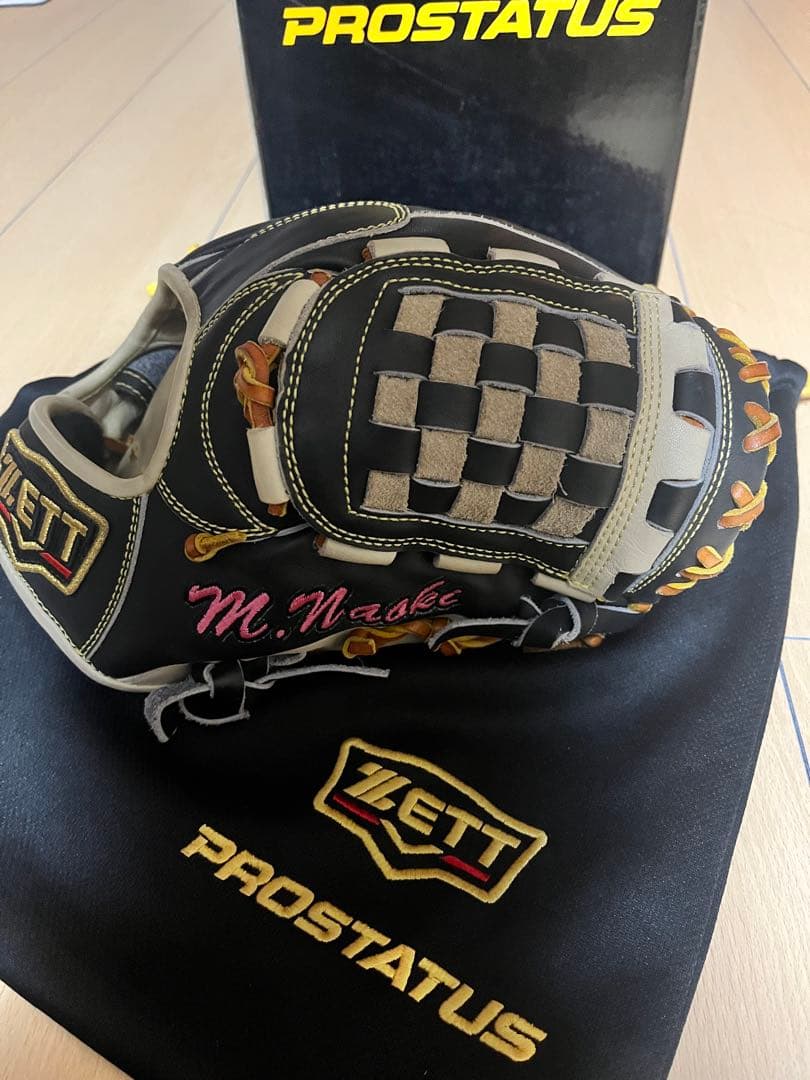 ZETT プロステイタス 軟式 オーダーグラブ 源田モデル 内野手用 【美品】