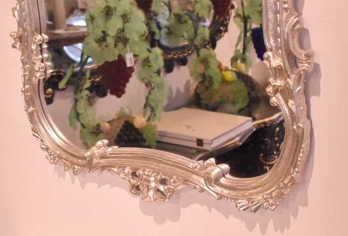 イタリア製 ミラー シルバー 銀 壁掛け DIBIASE