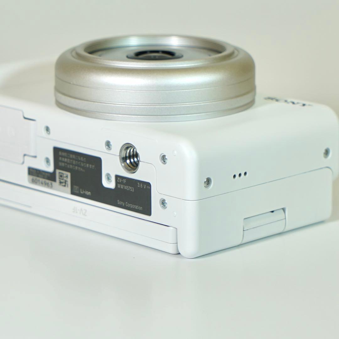 美品 SONY VLOGCAM ZV-1F ホワイト 動作確認済み