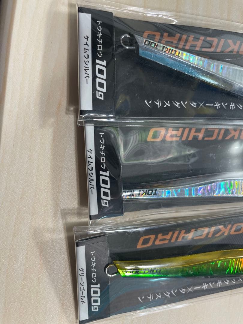 BB TG TOKICHIRO メタルジグ 100g ケイムラシルバー　グリーン