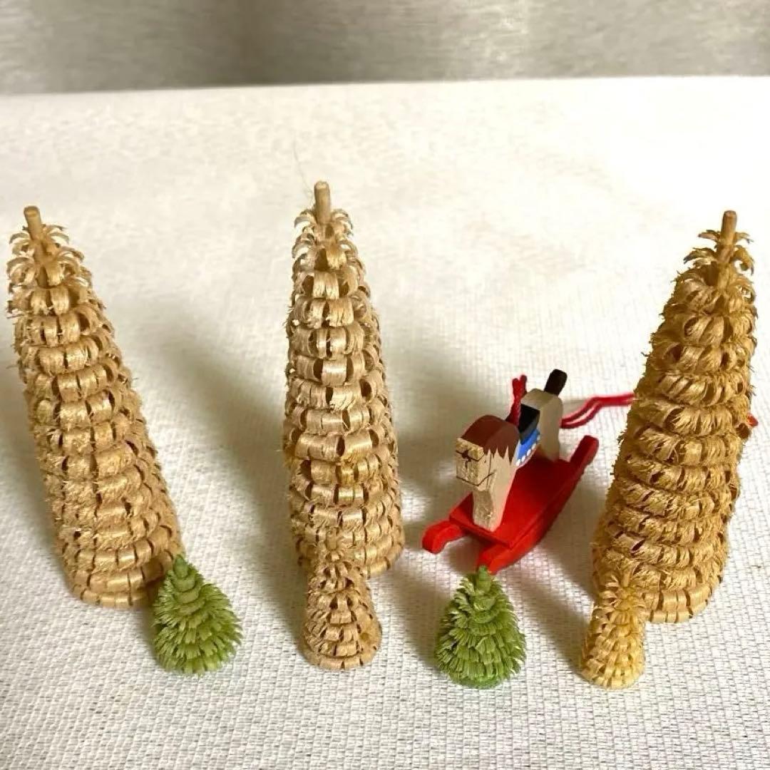 ドイツ製　エルツ　シュパンバーム　ミニチュア　木製　工芸品　クリスマス