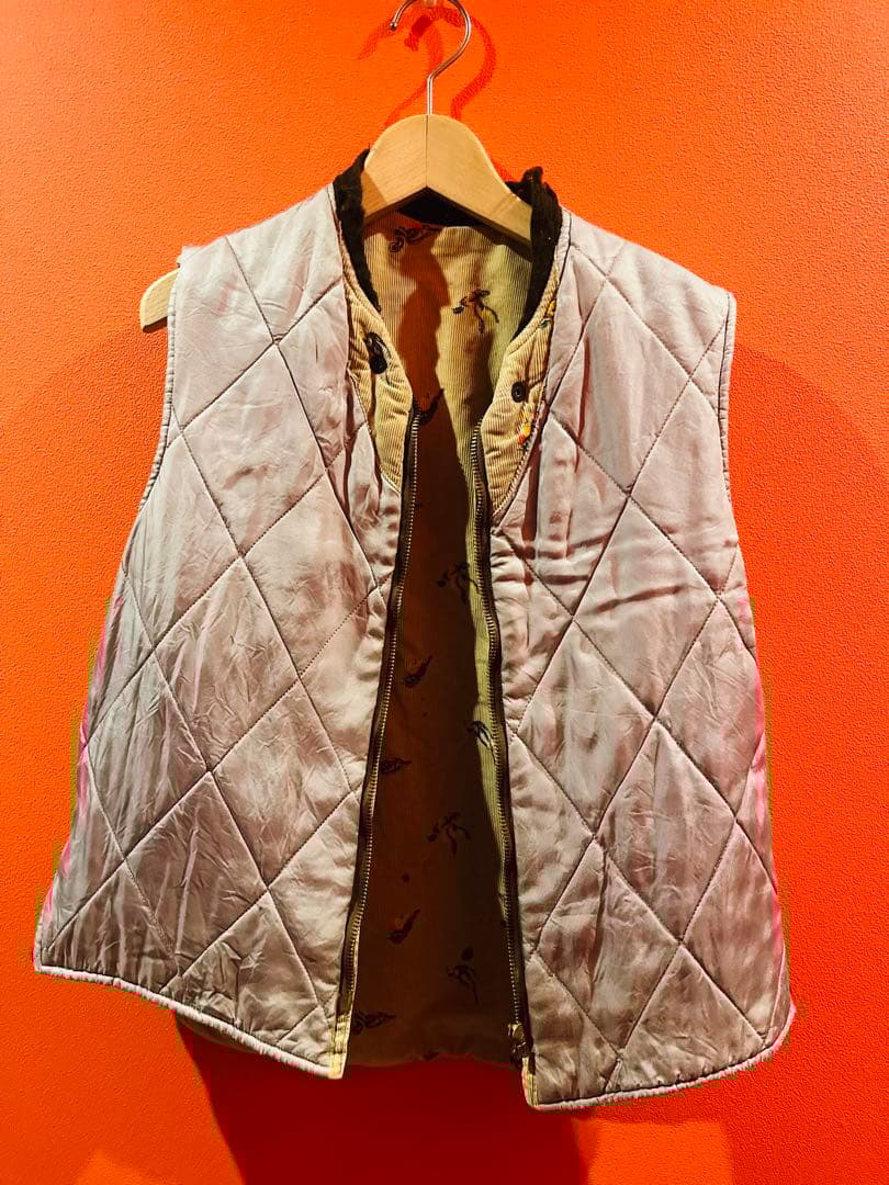special Duxbak コーデュロイ　総柄　ベスト　vintage 50s