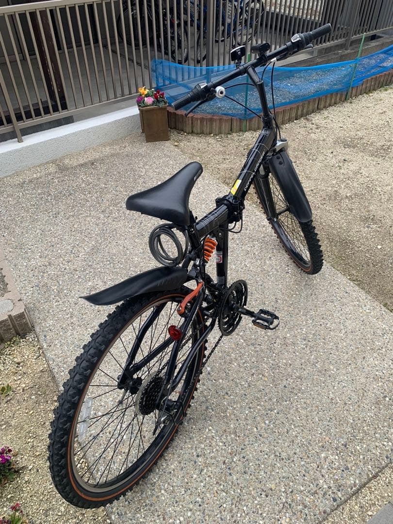 ドッペルギャンガー　マウンテンバイク風　シマノ21段変速　26インチ　折り畳み