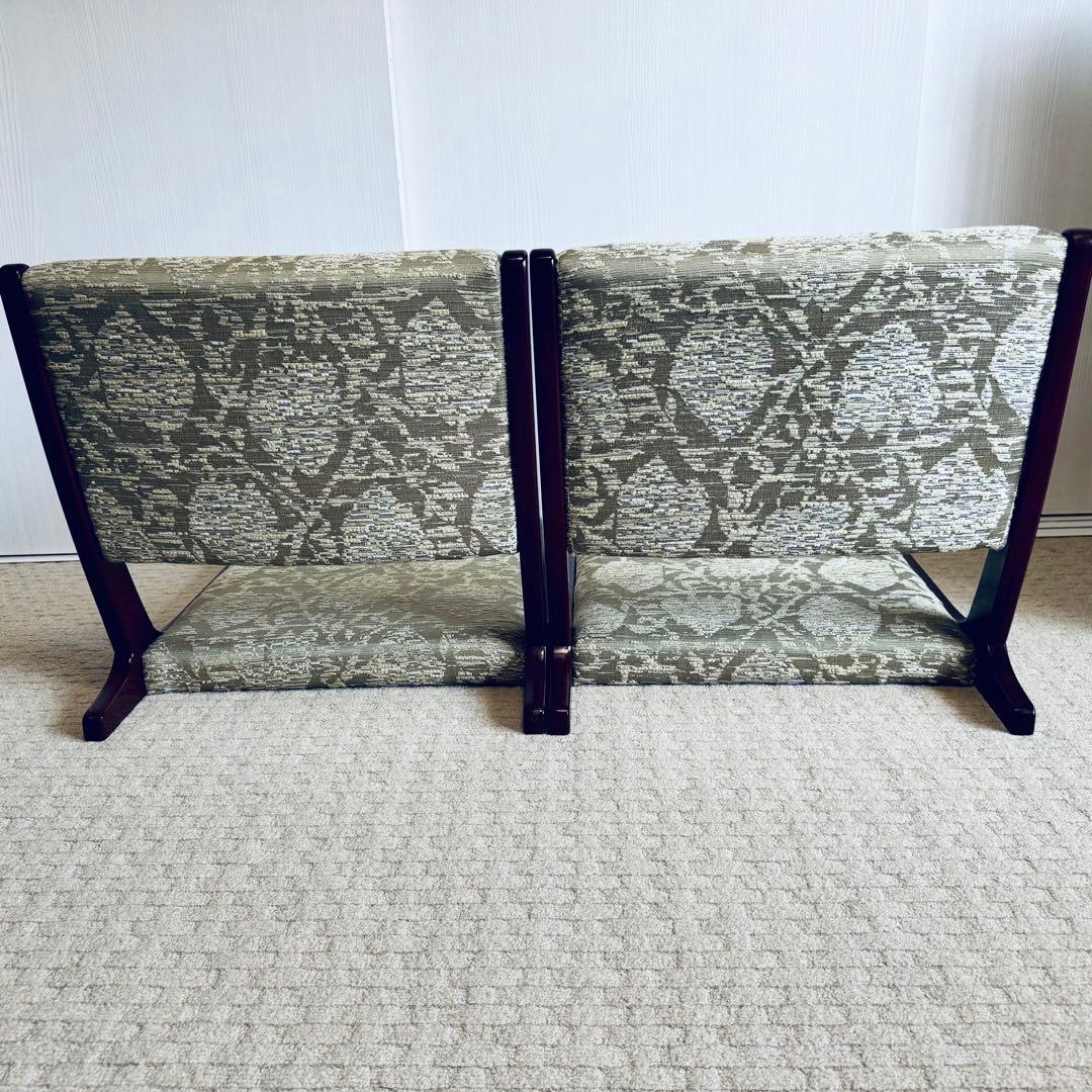 【2脚セット】カリモク karimoku 折りたたみ 座椅子 和室 和家具 和風